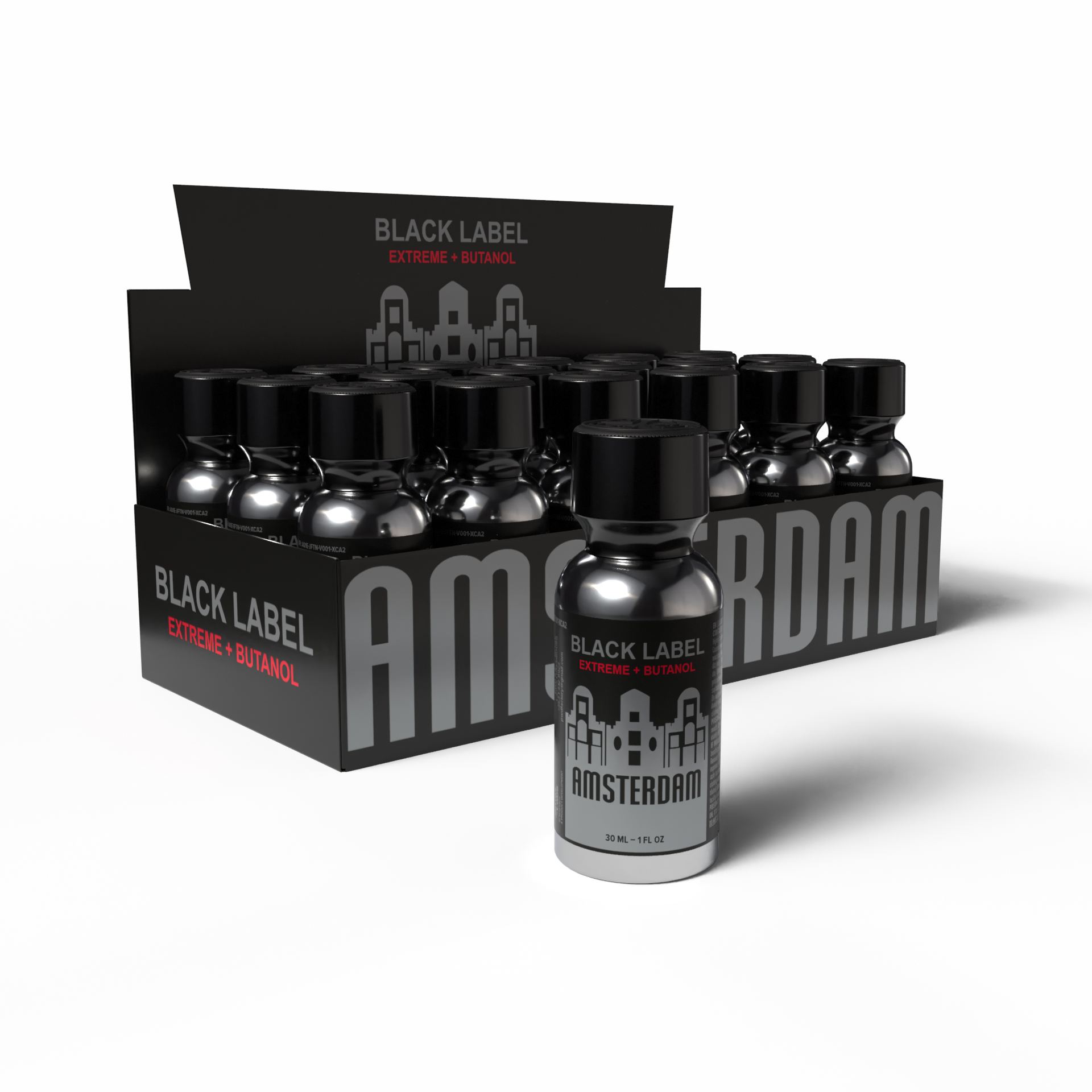 Amsterdam Black Label Extreme Thekendisplay mit 18 Stück