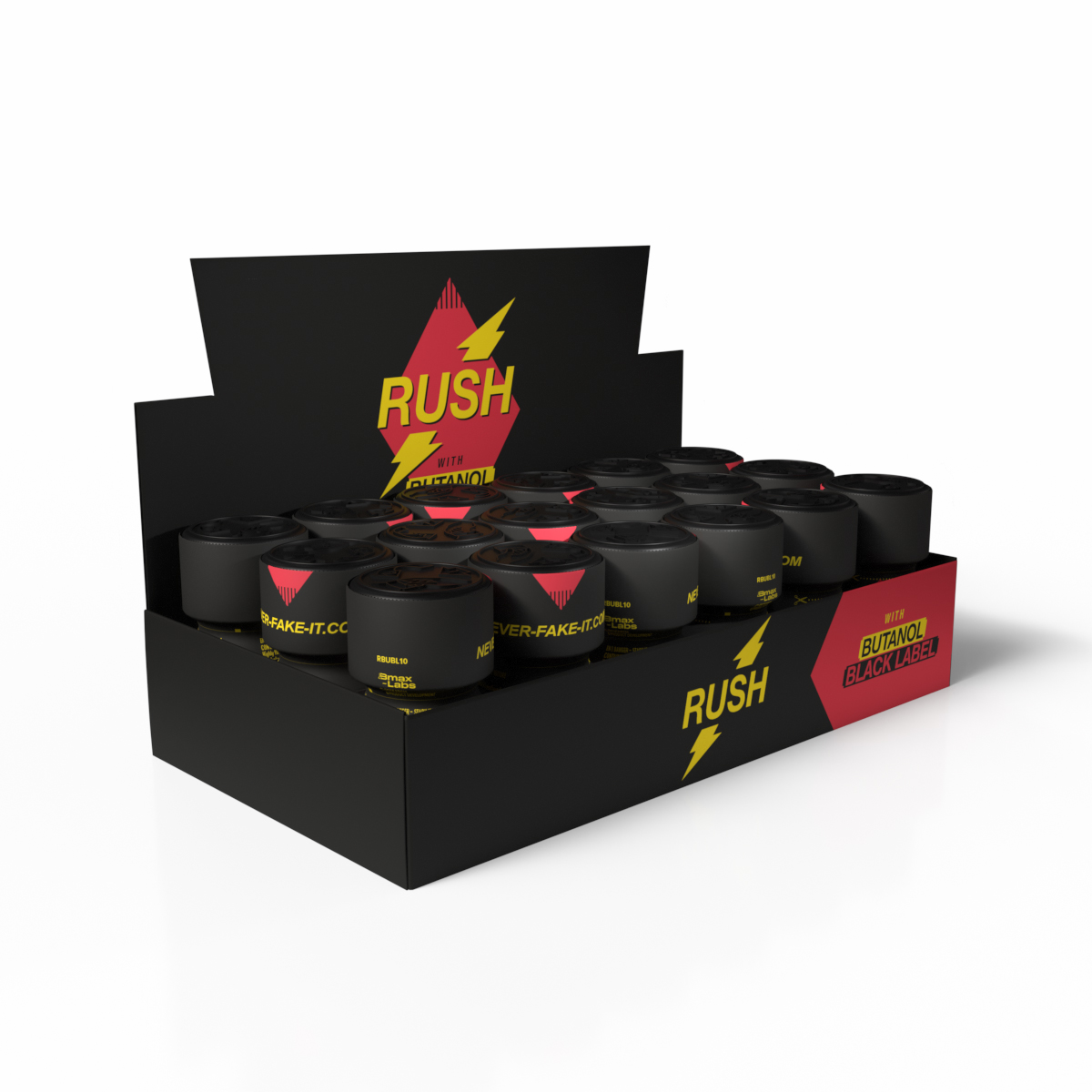 Rush With Butanol Black Label Thekendisplay mit 18 Stück