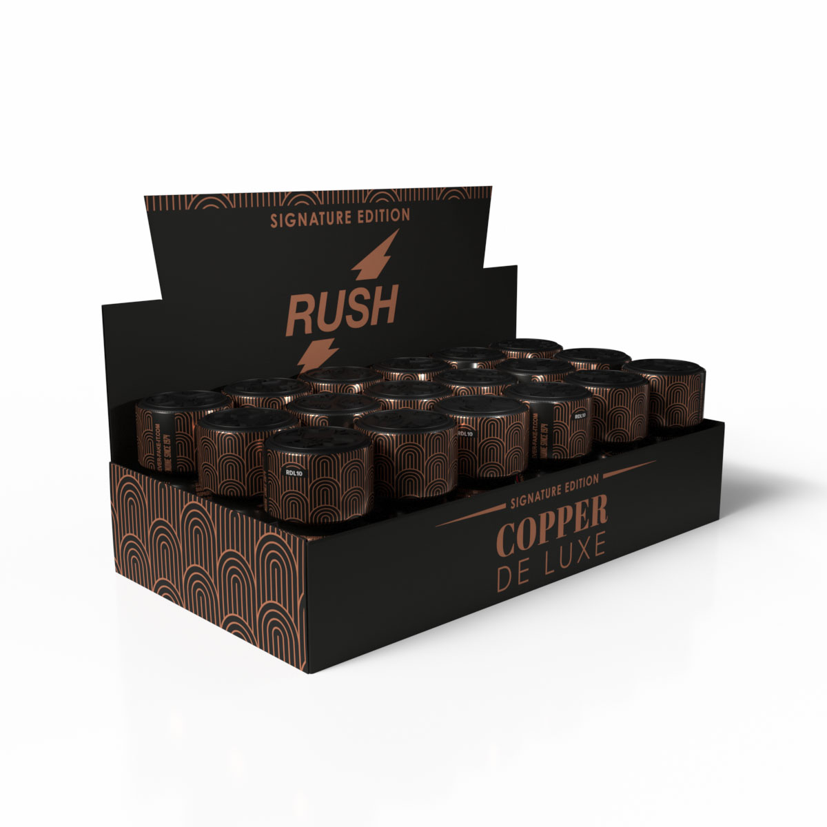 Rush De Luxe Thekendisplay mit 18 Stück