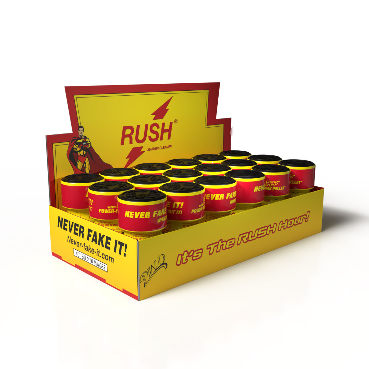 Rush Thekendisplay mit 18 Stück
