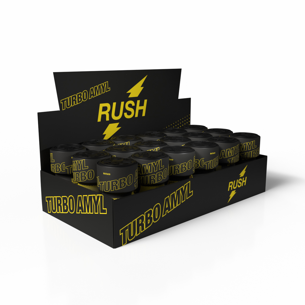 Rush Turbo Amyl Thekendisplay mit 18 Stück