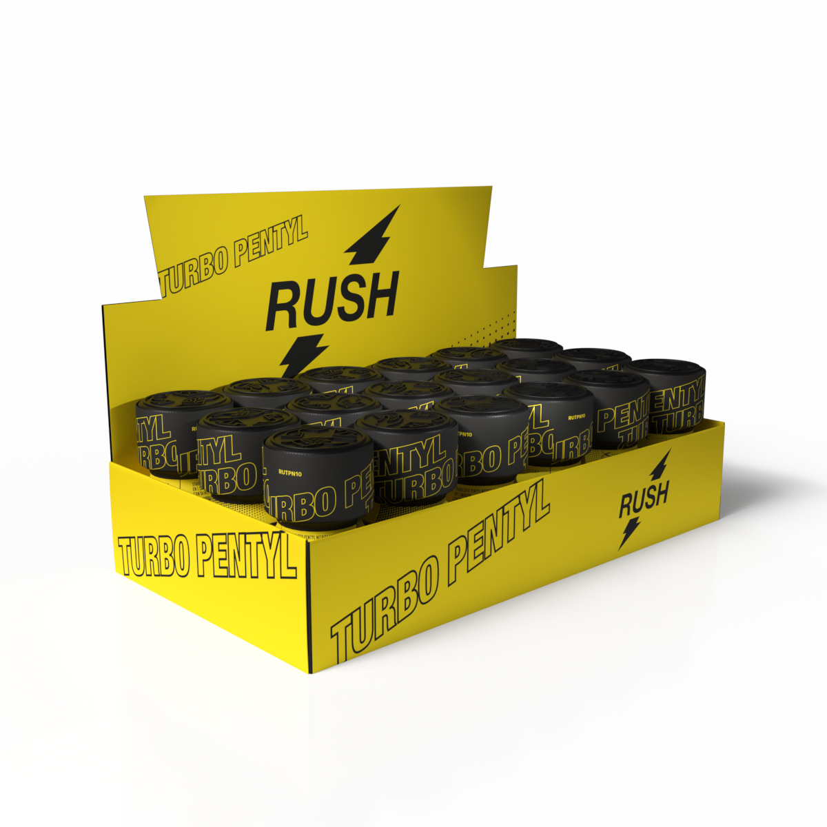 Rush Turbo Pentyl Thekendisplay mit 18 Stück