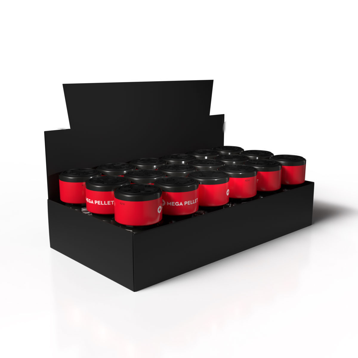 Rush Zero Thekendisplay mit 18 Stück